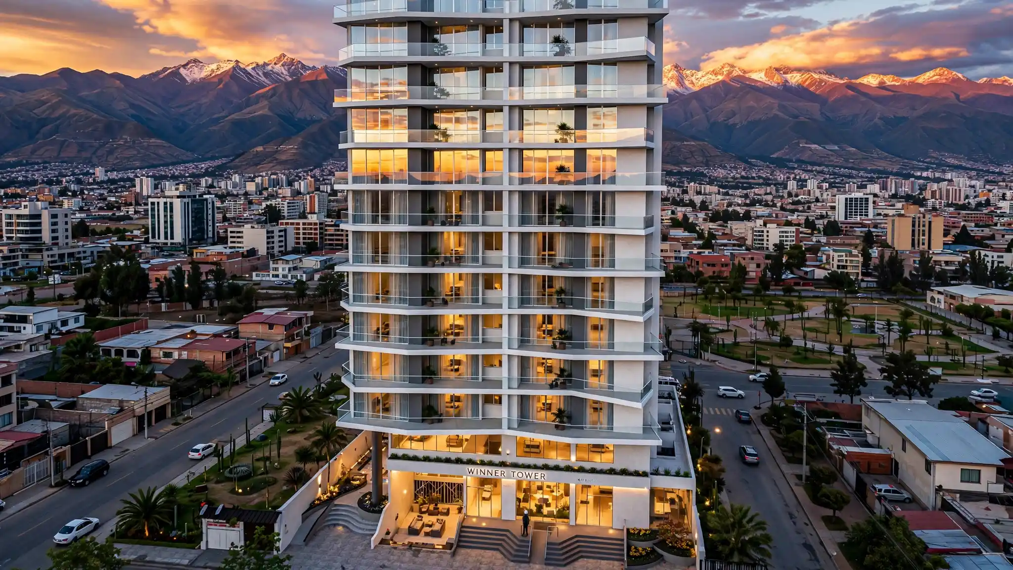Fachada Monumental Winner Tower Cochabamba